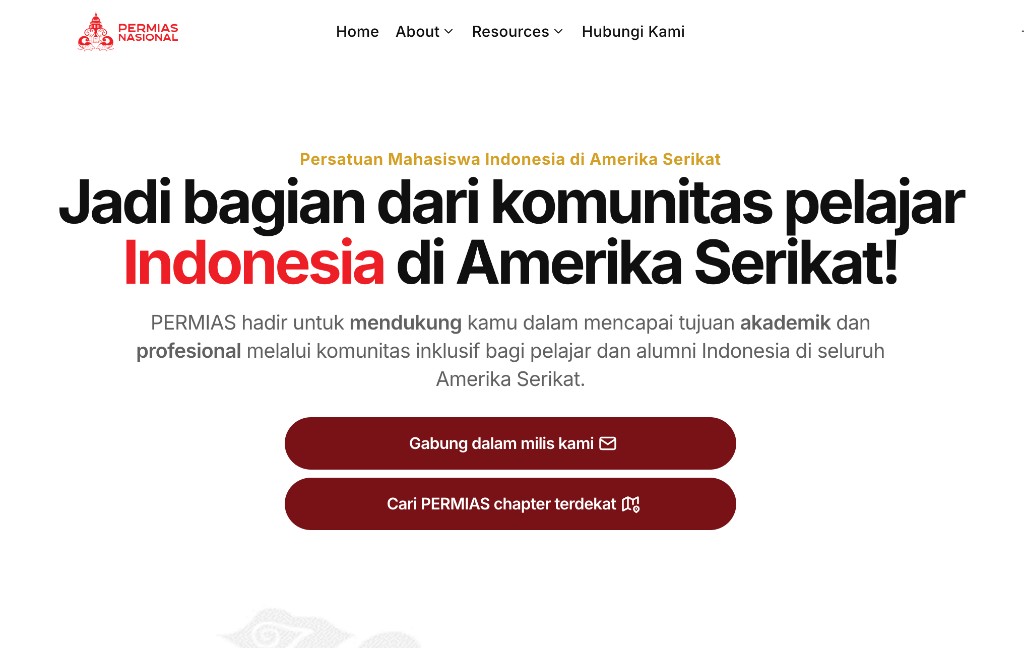 PERMIAS Nasional website