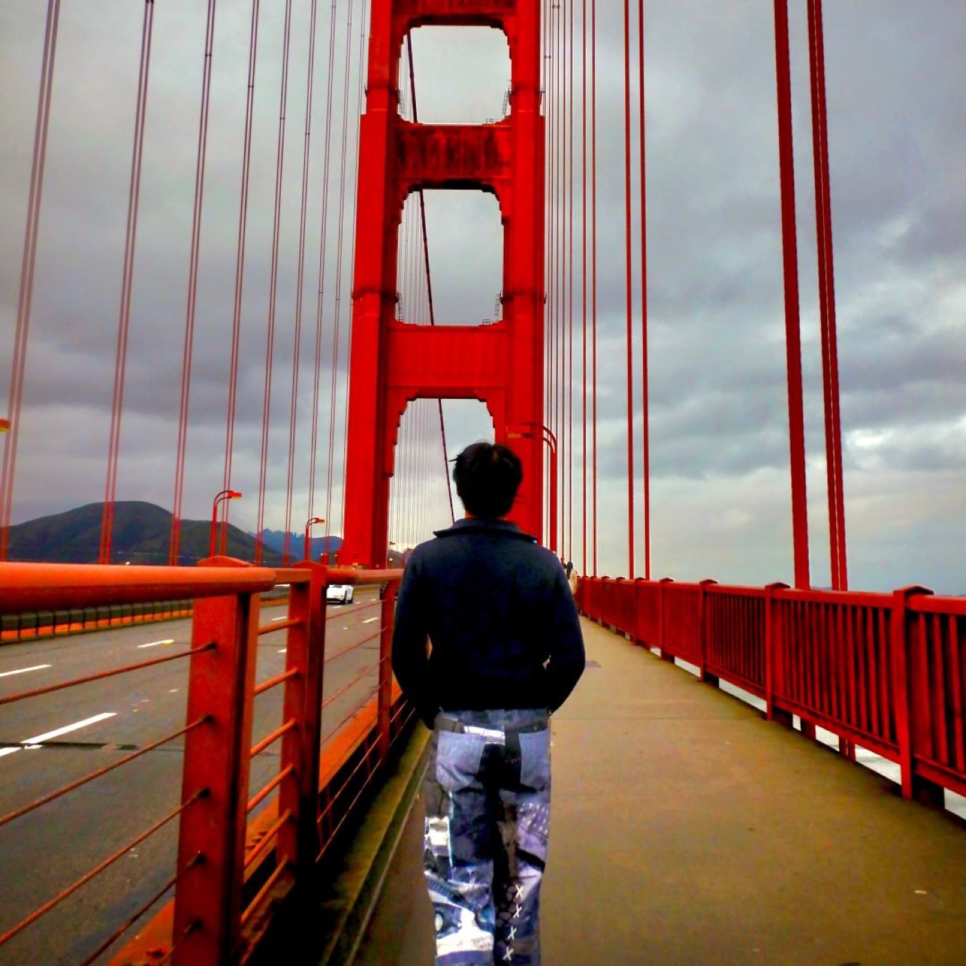 Preston Susanto on the Golden Gate Bridge